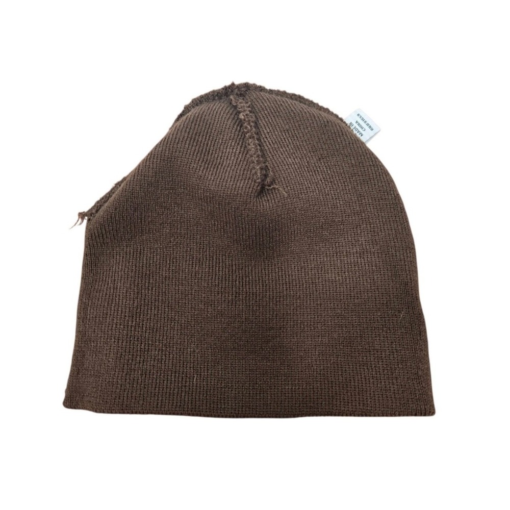 Vintage Y2K Baby Phat Kimora Lee Simmons Embroidered Cat Logo Brown Beanie Hat - Picture 5 of 8